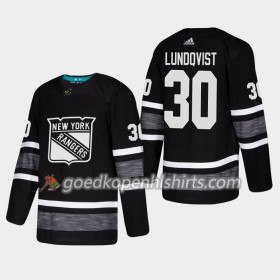 New York Rangers Henrik Lundqvist 30 2019 All-Star Adidas Zwart Authentic Shirt - Mannen